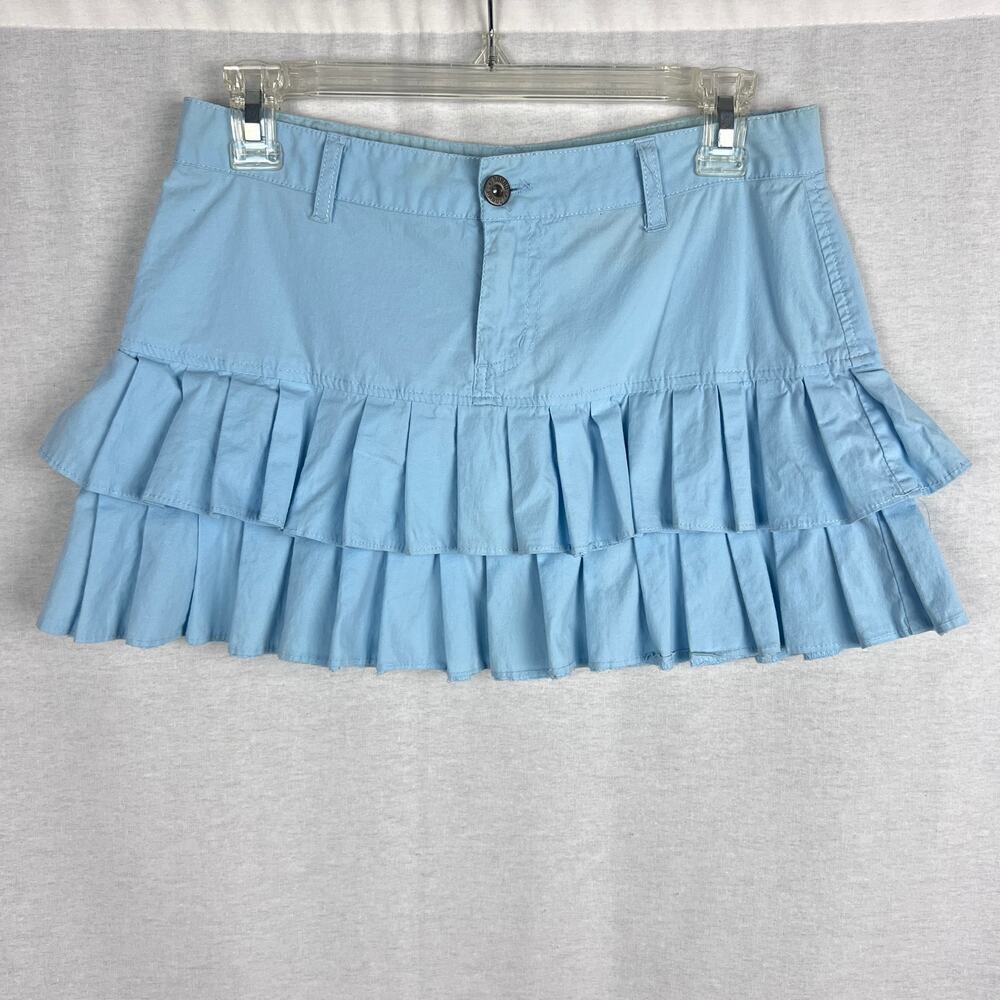 Vintage Y2K Bongo Skirt Juniors Micro Mini Low Rise Pleated Preppy Fairy Bratz